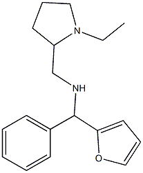 [(1-ethylpyrrolidin-2-yl)methyl][furan-2-yl(phenyl)methyl]amine 구조식 이미지