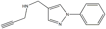 [(1-phenyl-1H-pyrazol-4-yl)methyl](prop-2-yn-1-yl)amine Structure