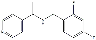 [(2,4-difluorophenyl)methyl][1-(pyridin-4-yl)ethyl]amine Structure