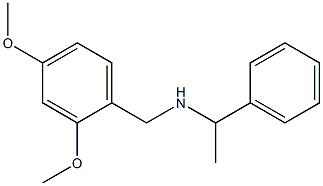 [(2,4-dimethoxyphenyl)methyl](1-phenylethyl)amine Structure