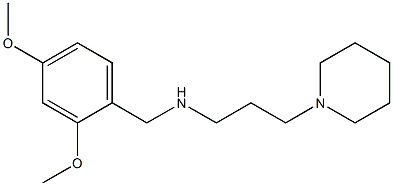 [(2,4-dimethoxyphenyl)methyl][3-(piperidin-1-yl)propyl]amine Structure