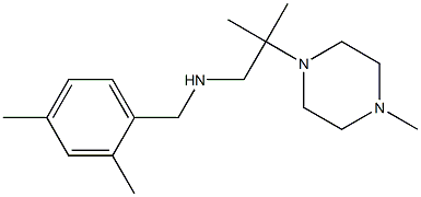 [(2,4-dimethylphenyl)methyl][2-methyl-2-(4-methylpiperazin-1-yl)propyl]amine Structure