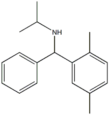 [(2,5-dimethylphenyl)(phenyl)methyl](propan-2-yl)amine Structure