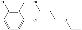 [(2,6-dichlorophenyl)methyl](3-ethoxypropyl)amine Structure