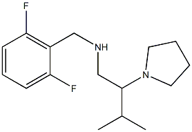 [(2,6-difluorophenyl)methyl][3-methyl-2-(pyrrolidin-1-yl)butyl]amine 구조식 이미지