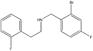 [(2-bromo-4-fluorophenyl)methyl][2-(2-fluorophenyl)ethyl]amine Structure