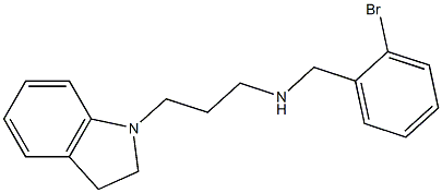 [(2-bromophenyl)methyl][3-(2,3-dihydro-1H-indol-1-yl)propyl]amine Structure