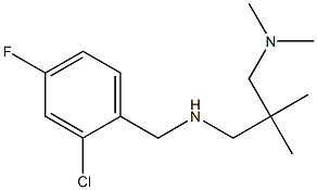 [(2-chloro-4-fluorophenyl)methyl]({2-[(dimethylamino)methyl]-2-methylpropyl})amine Structure