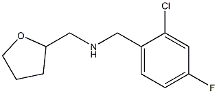 [(2-chloro-4-fluorophenyl)methyl](oxolan-2-ylmethyl)amine Structure