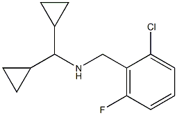 [(2-chloro-6-fluorophenyl)methyl](dicyclopropylmethyl)amine 구조식 이미지