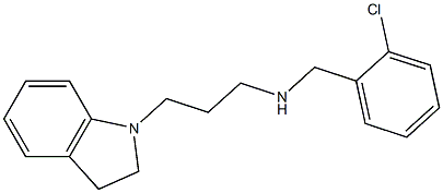 [(2-chlorophenyl)methyl][3-(2,3-dihydro-1H-indol-1-yl)propyl]amine Structure