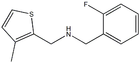 [(2-fluorophenyl)methyl][(3-methylthiophen-2-yl)methyl]amine Structure