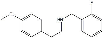 [(2-fluorophenyl)methyl][2-(4-methoxyphenyl)ethyl]amine Structure