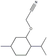 [(2-isopropyl-5-methylcyclohexyl)oxy]acetonitrile Structure