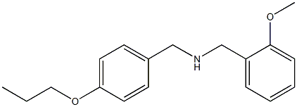[(2-methoxyphenyl)methyl][(4-propoxyphenyl)methyl]amine Structure