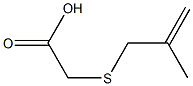 [(2-methylprop-2-enyl)thio]acetic acid 구조식 이미지