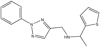 [(2-phenyl-2H-1,2,3-triazol-4-yl)methyl][1-(thiophen-2-yl)ethyl]amine 구조식 이미지