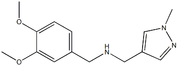 [(3,4-dimethoxyphenyl)methyl][(1-methyl-1H-pyrazol-4-yl)methyl]amine Structure