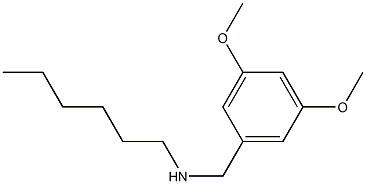 [(3,5-dimethoxyphenyl)methyl](hexyl)amine 구조식 이미지