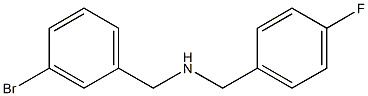 [(3-bromophenyl)methyl][(4-fluorophenyl)methyl]amine 구조식 이미지