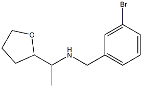 [(3-bromophenyl)methyl][1-(oxolan-2-yl)ethyl]amine 구조식 이미지