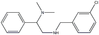 [(3-chlorophenyl)methyl][2-(dimethylamino)-2-phenylethyl]amine Structure