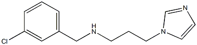 [(3-chlorophenyl)methyl][3-(1H-imidazol-1-yl)propyl]amine Structure