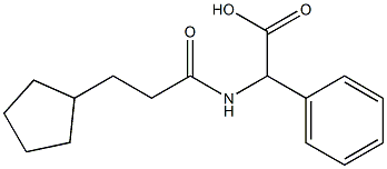 [(3-cyclopentylpropanoyl)amino](phenyl)acetic acid 구조식 이미지