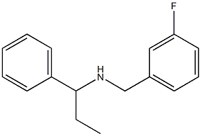 [(3-fluorophenyl)methyl](1-phenylpropyl)amine 구조식 이미지