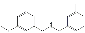 [(3-fluorophenyl)methyl][(3-methoxyphenyl)methyl]amine Structure