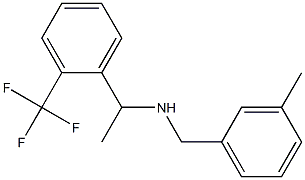[(3-methylphenyl)methyl]({1-[2-(trifluoromethyl)phenyl]ethyl})amine 구조식 이미지
