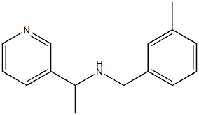 [(3-methylphenyl)methyl][1-(pyridin-3-yl)ethyl]amine Structure
