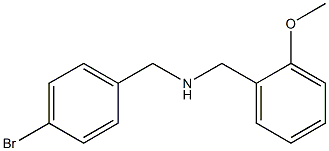 [(4-bromophenyl)methyl][(2-methoxyphenyl)methyl]amine Structure