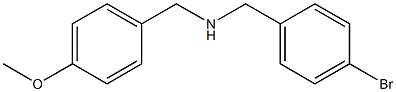[(4-bromophenyl)methyl][(4-methoxyphenyl)methyl]amine 구조식 이미지