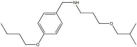 [(4-butoxyphenyl)methyl][3-(2-methylpropoxy)propyl]amine 구조식 이미지