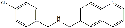 [(4-chlorophenyl)methyl](quinolin-6-ylmethyl)amine 구조식 이미지