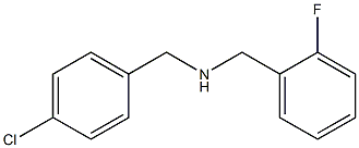 [(4-chlorophenyl)methyl][(2-fluorophenyl)methyl]amine Structure