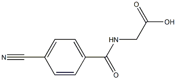 [(4-cyanobenzoyl)amino]acetic acid Structure