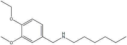[(4-ethoxy-3-methoxyphenyl)methyl](hexyl)amine Structure