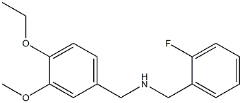 [(4-ethoxy-3-methoxyphenyl)methyl][(2-fluorophenyl)methyl]amine Structure