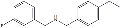 [(4-ethylphenyl)methyl][(3-fluorophenyl)methyl]amine 구조식 이미지