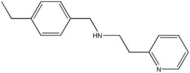 [(4-ethylphenyl)methyl][2-(pyridin-2-yl)ethyl]amine 구조식 이미지