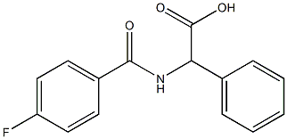 [(4-fluorobenzoyl)amino](phenyl)acetic acid 구조식 이미지