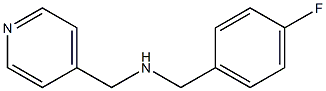 [(4-fluorophenyl)methyl](pyridin-4-ylmethyl)amine Structure