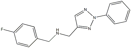 [(4-fluorophenyl)methyl][(2-phenyl-2H-1,2,3-triazol-4-yl)methyl]amine Structure