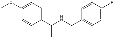 [(4-fluorophenyl)methyl][1-(4-methoxyphenyl)ethyl]amine Structure