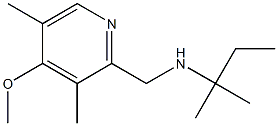 [(4-methoxy-3,5-dimethylpyridin-2-yl)methyl](2-methylbutan-2-yl)amine Structure