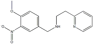 [(4-methoxy-3-nitrophenyl)methyl][2-(pyridin-2-yl)ethyl]amine Structure