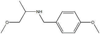 [(4-methoxyphenyl)methyl](1-methoxypropan-2-yl)amine Structure