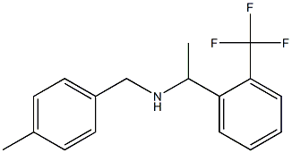 [(4-methylphenyl)methyl]({1-[2-(trifluoromethyl)phenyl]ethyl})amine Structure